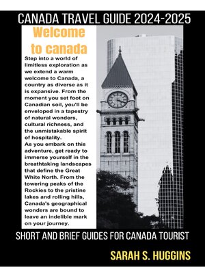 cover image of Canada travel guide 2024-2025